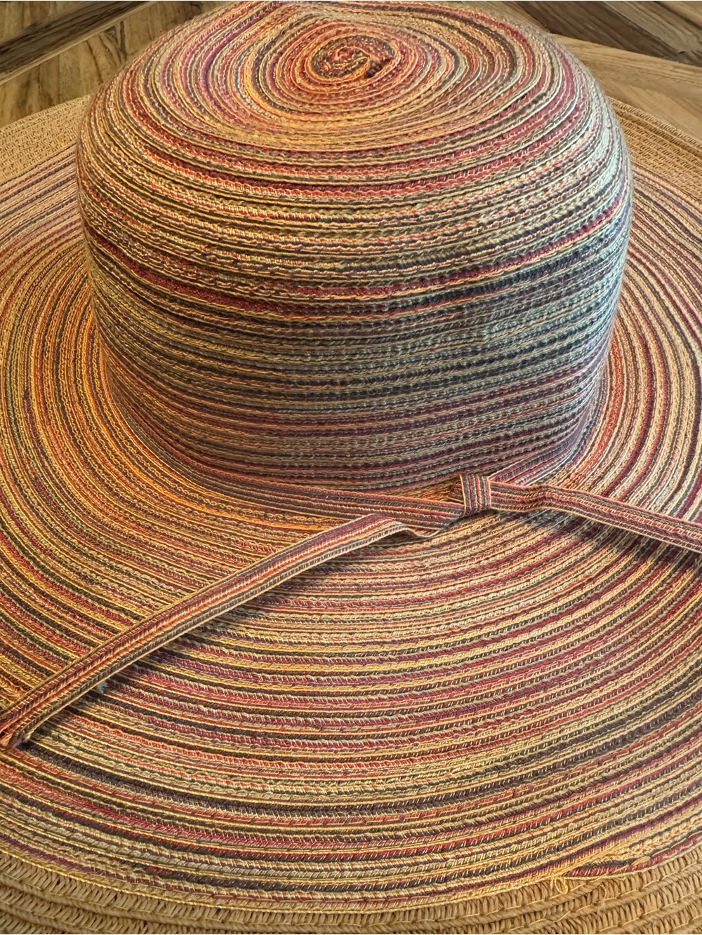Four Buttons San Diego Hat Co Multicolor Wide Brim Sun Hat OS - Picture 2 of 7